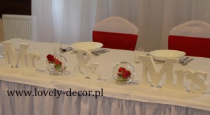 Dekoracja sali weselnej w Besku      
